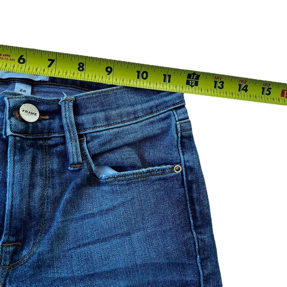 Frame Blue Le Skinny de Jeanne Skinny Jeans Women Size 24 | 29-13 - Image 9