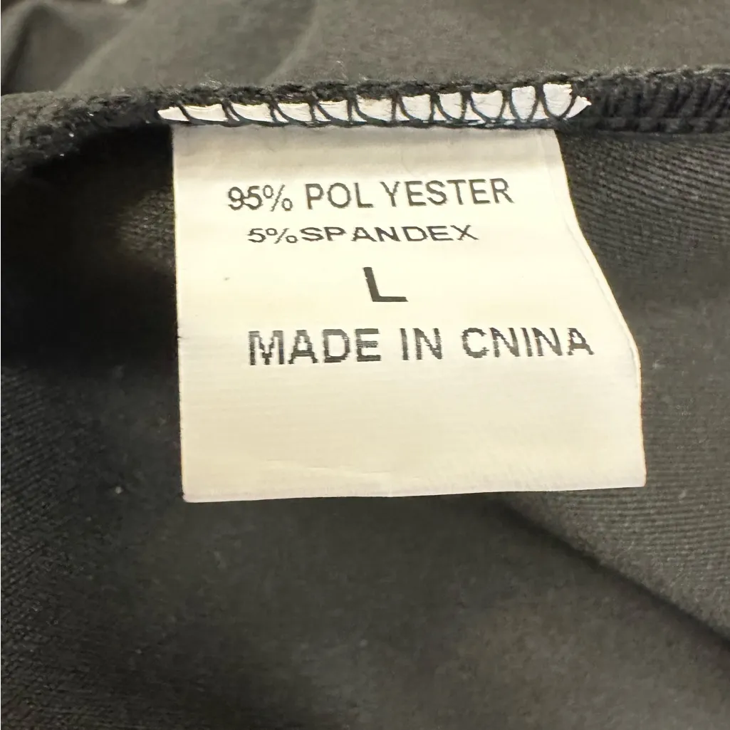 NWT Long Formal Dress, Wedding, Evening Gown, Floor Length, Sleeveless Size L Black Size L - Image 4