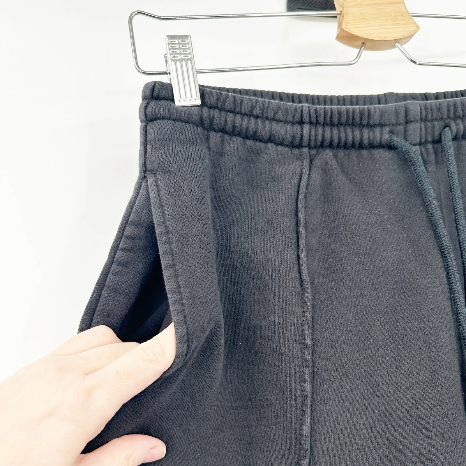 Aritzia Sunday Best Womens Athleisure Lounge Fleece Jogger‎ Sweatpants Size M Black Size M - Image 3