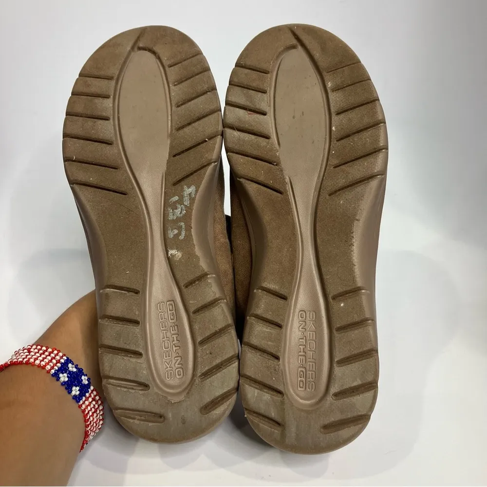 Skechers on the go‎ mary Jane Shoes tan brown women’s size 8.5 comfort shoes - Image 7