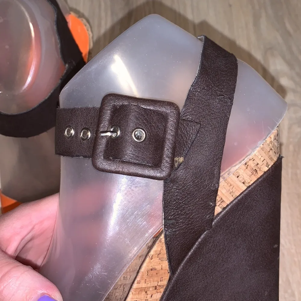 Bcbgeneration Brandee brown orange wedges - Image 5