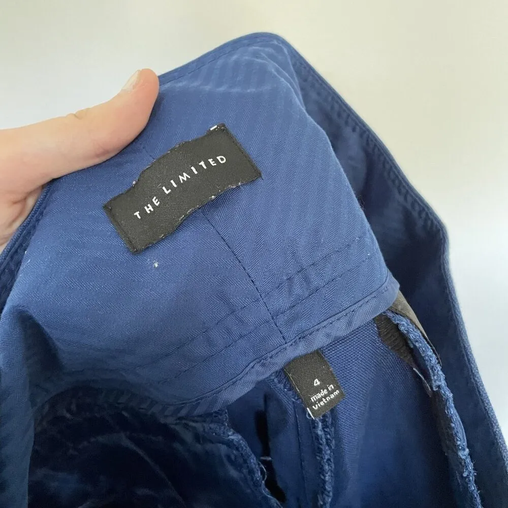 The Limited royal blue short summer shorts casual cotton pockets size 4 comfort - Image 7