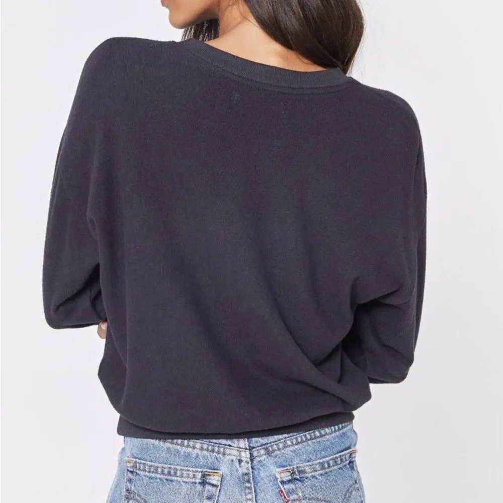 Spiritual Gangster Dark Gray The Light Malibu Crew Neck Sweater- Size XS - Image 4