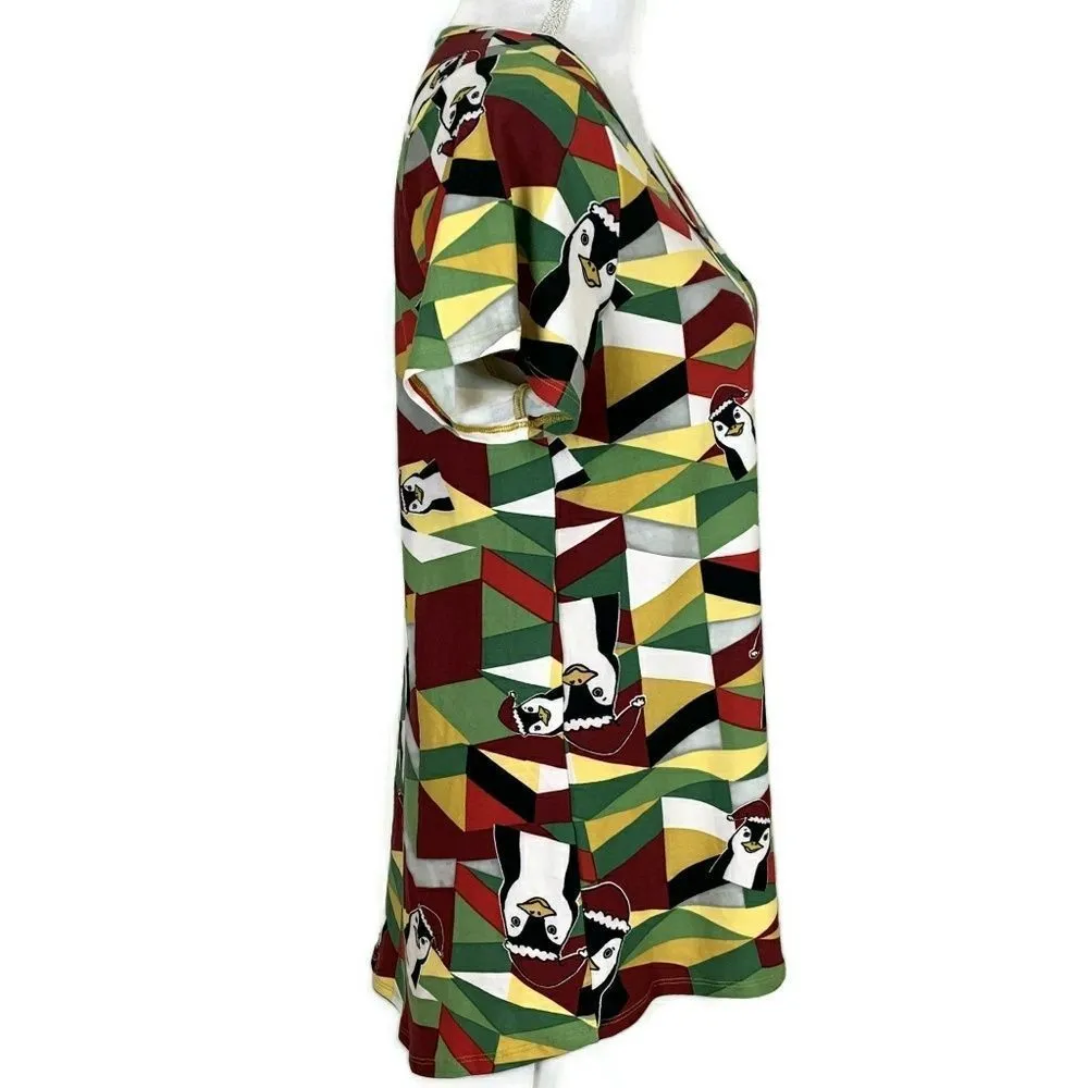 3|$30 LULAROE Small Penguin Muticolor Print Small - Image 3