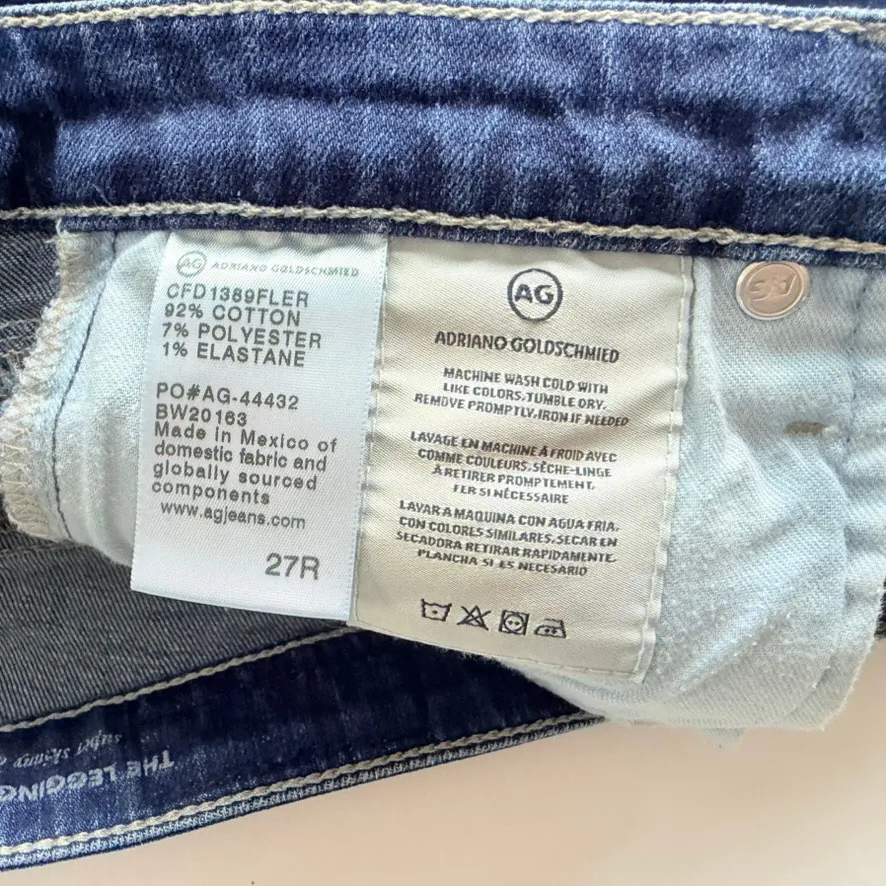 AG The Legging Ankle Super Skinny Jean Size 27 R Medium Wash Stretch - Image 5