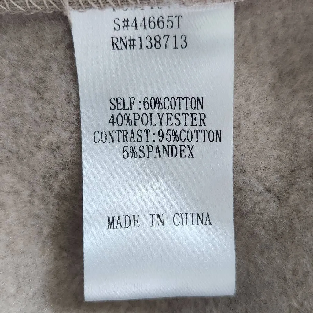 Doe and Rae Tan Oversized Pullover NWT Size Small Tan Oversized Sweatshirt - Image 9