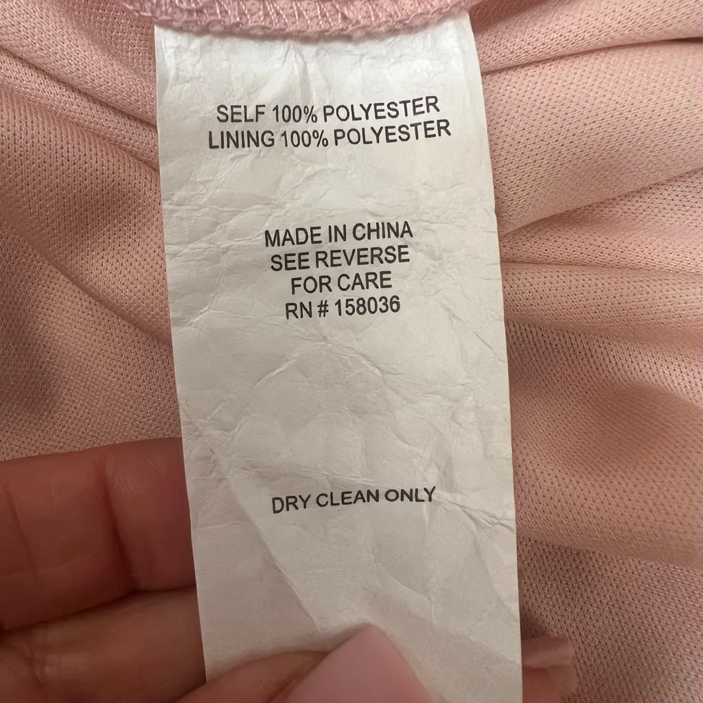 Birdy Grey Kiko Grecian Halter Bridesmaid Dress Pale Blush Pink M‎ Classic - Image 8