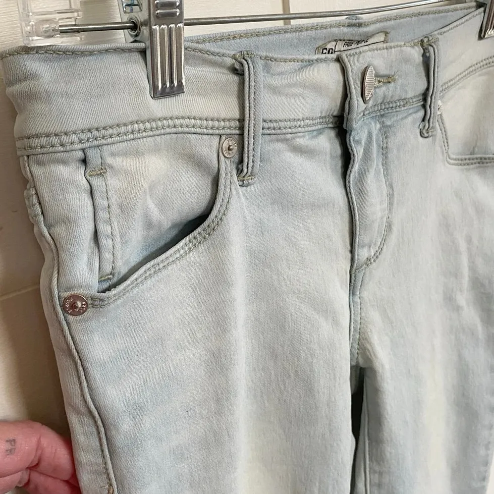 FP Movement Free People Skinny‎ Jeans Light Wash Cropped - Size 25 - Image 10