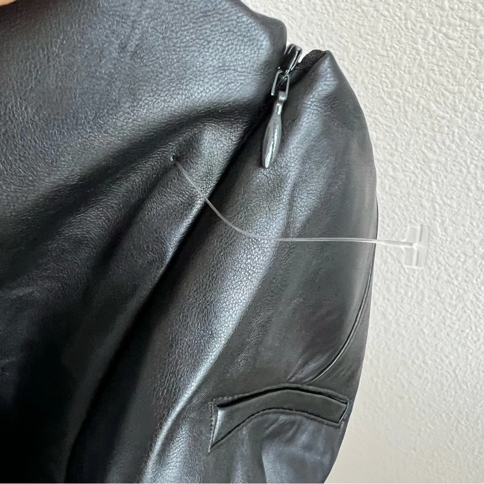 Old Navy Extra High Rise Faux Leather  Pants Skinny Black Zippered Ankle 4 - Image 7