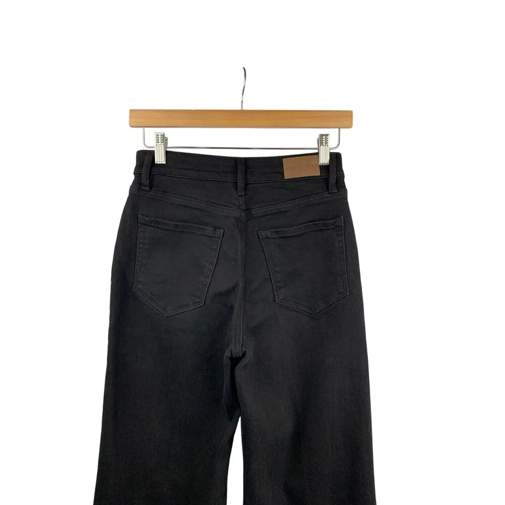 Women's Carly Jeans Black High Rise Button Jeans - Image 4