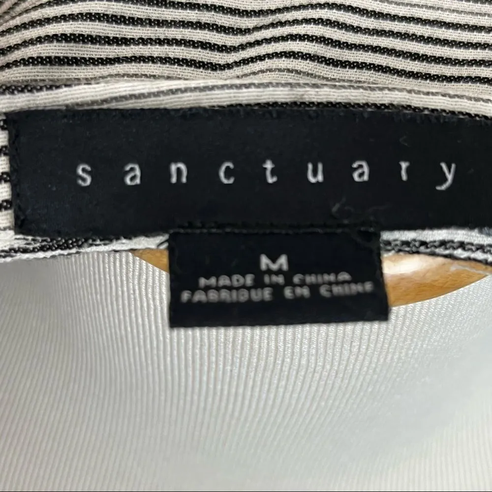 Sanctuary Ellis Micro Striped Button Down Shirt Dress M - Image 6