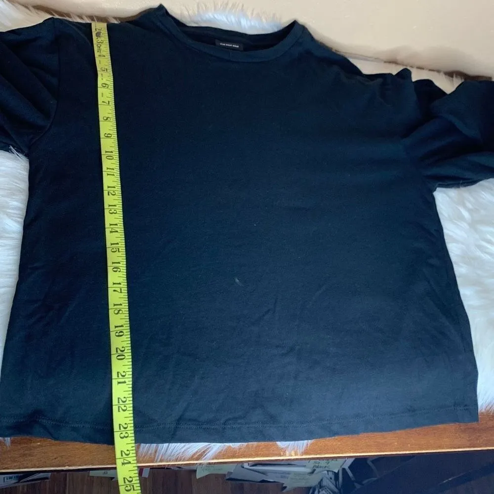 Who What Wear Black Exaggerated Ruffle Sleeve Top Size Medium - Image 5