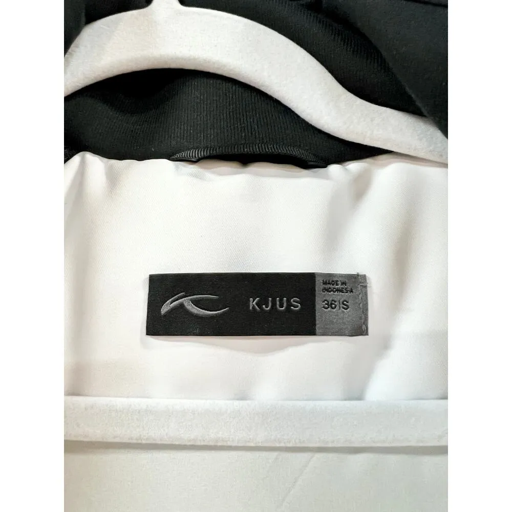 KJUS Laina Colorblock Long Sleeve Full Zip Hooded Jacket Black/Gray Women 36 / S Black - Image 9