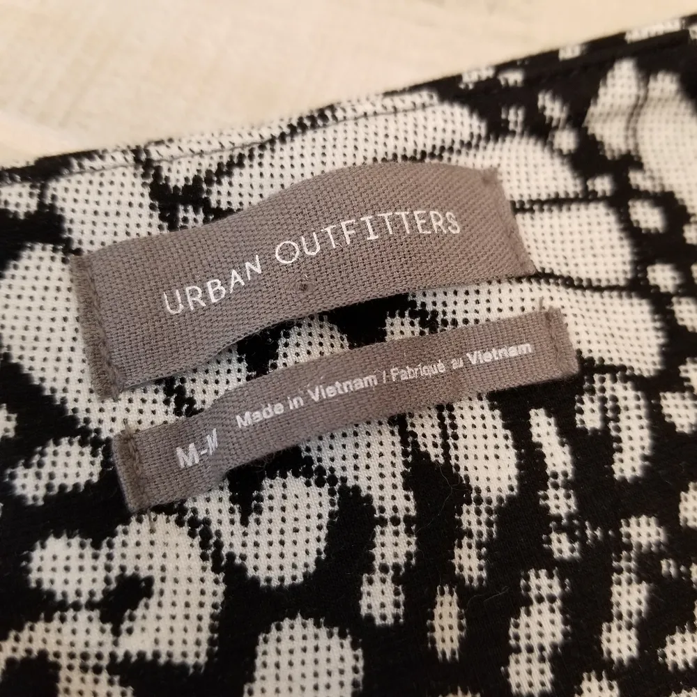 {M} Urban Outfitters Butterfly Pattern Black and White Bodycon - Image 6