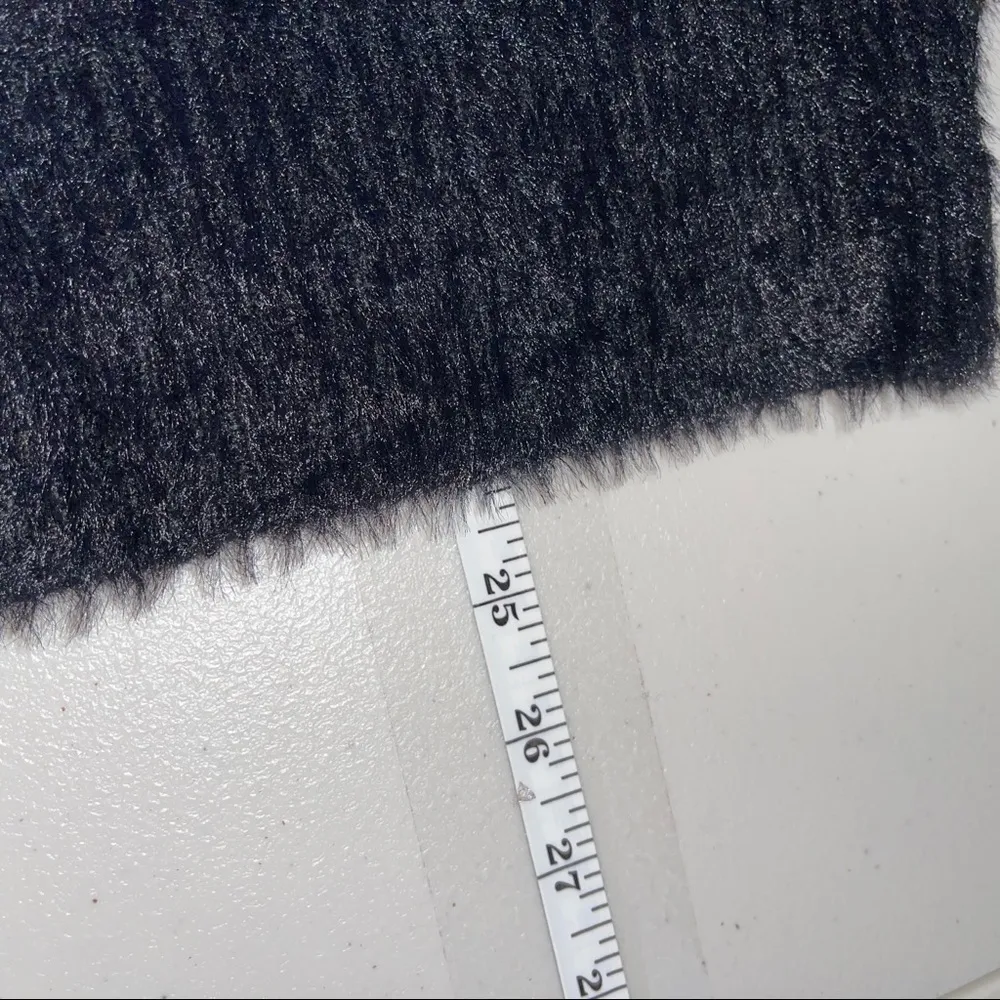 POPSUGAR BLACK SUPER SOFT FUZZY SWEATER SMALL - Image 2