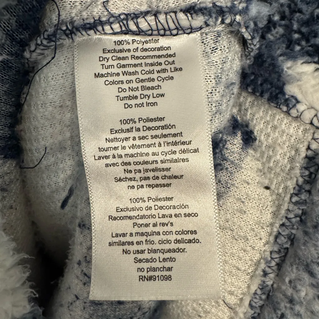 Buffalo Sabers Fleece Zip Up Blue Size XL - Image 5