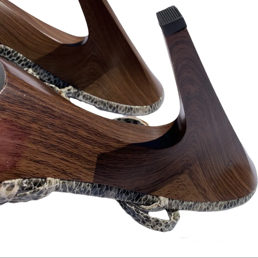 🎉HP🎉 Jessica Simpson “Saturday” grey snakeskin stiletto heels / 8.5 / NWOB - Image 7