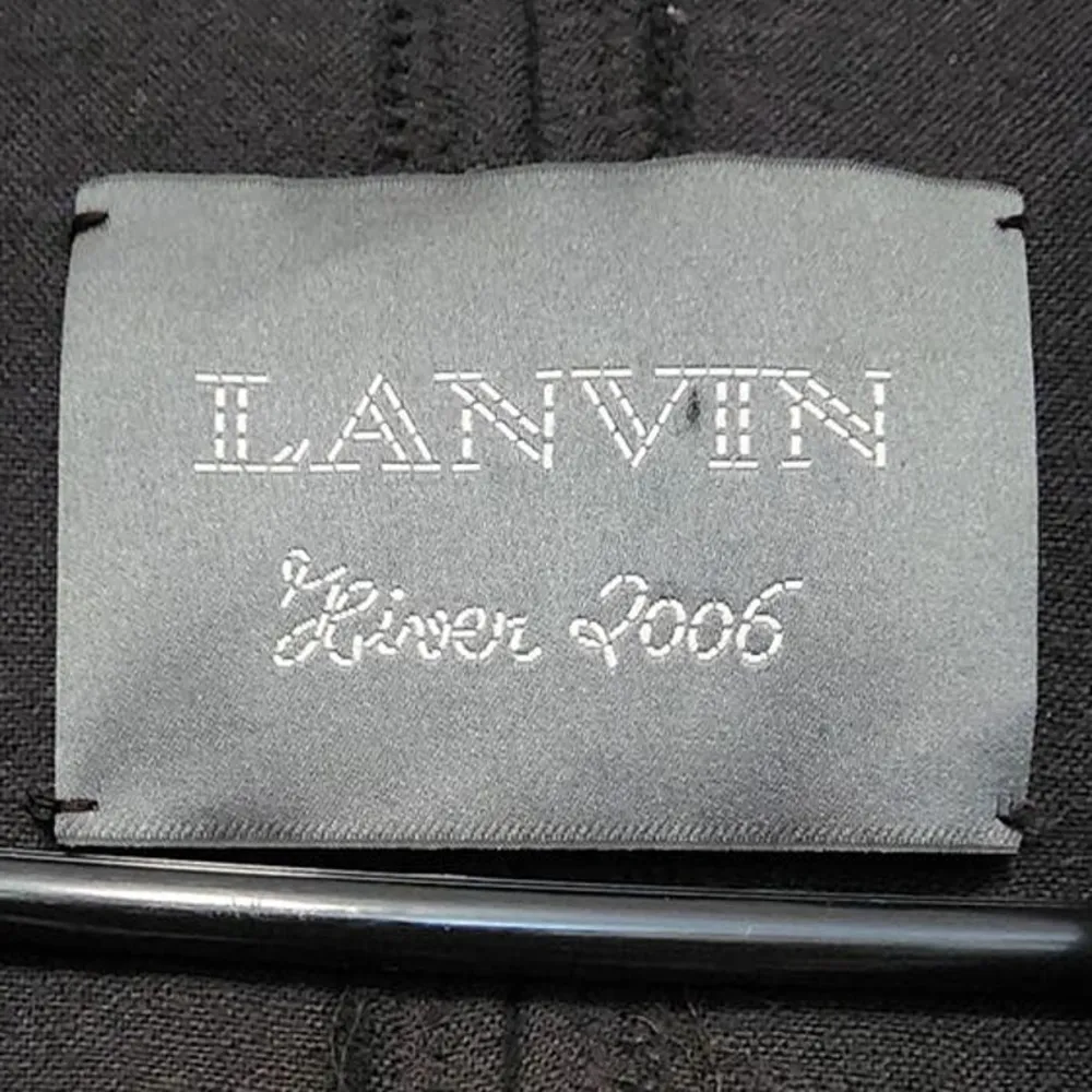 Lanvin 2006 River Collection Castor Beaver Collar Wool Blend Coat 40 Size undefined - Image 3