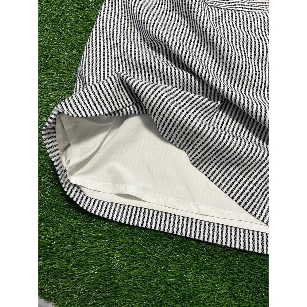 Black/White Pinstripe Skirt - Image 8