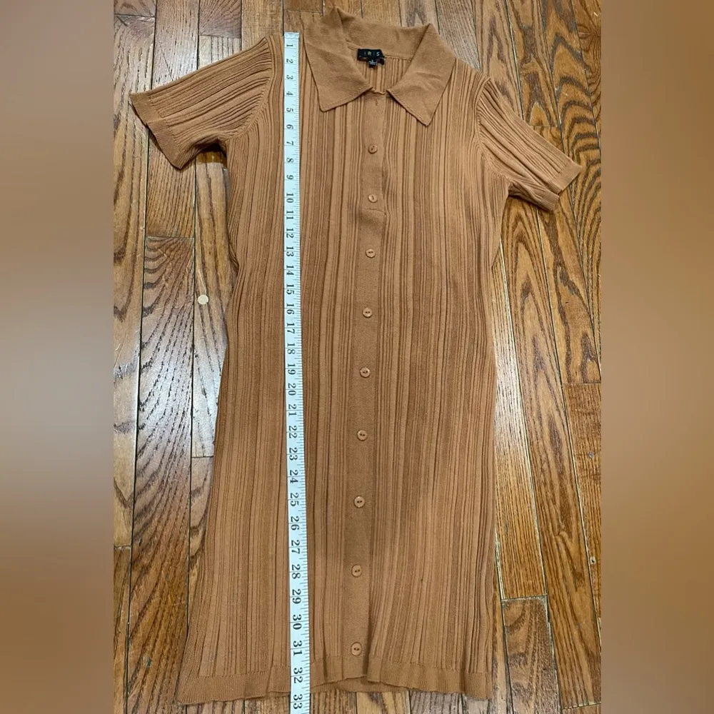 Iris  Tan Ribbed Knitwear - Image 13