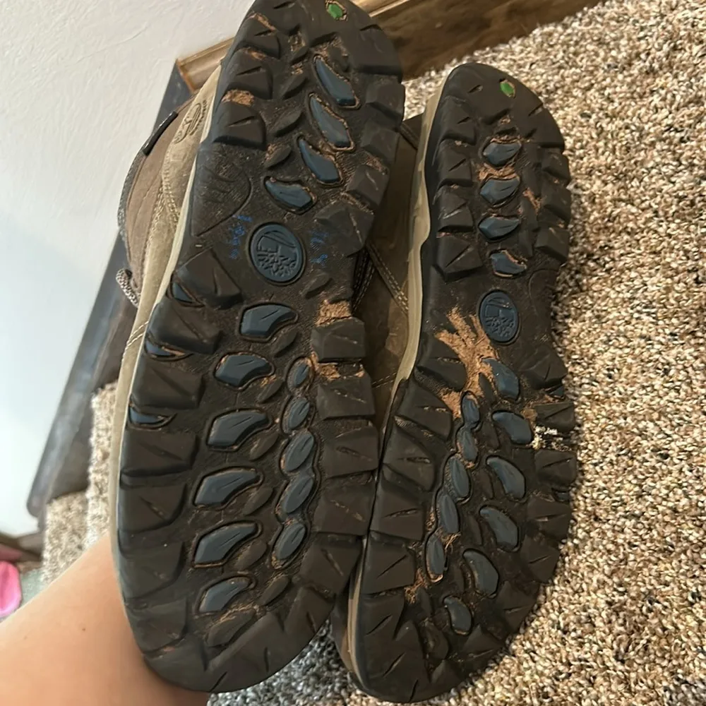 Timberland Mt. Maddsen Mid Waterproof Hiking Boots in blue/gray - Image 12