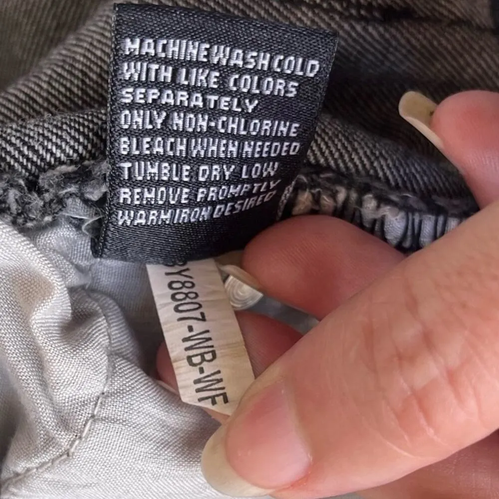 Blue Savvy Barrel Womens Jeans Sz 11/30 Black High Rise Mom Y2K Grunge  90 taper - Image 10