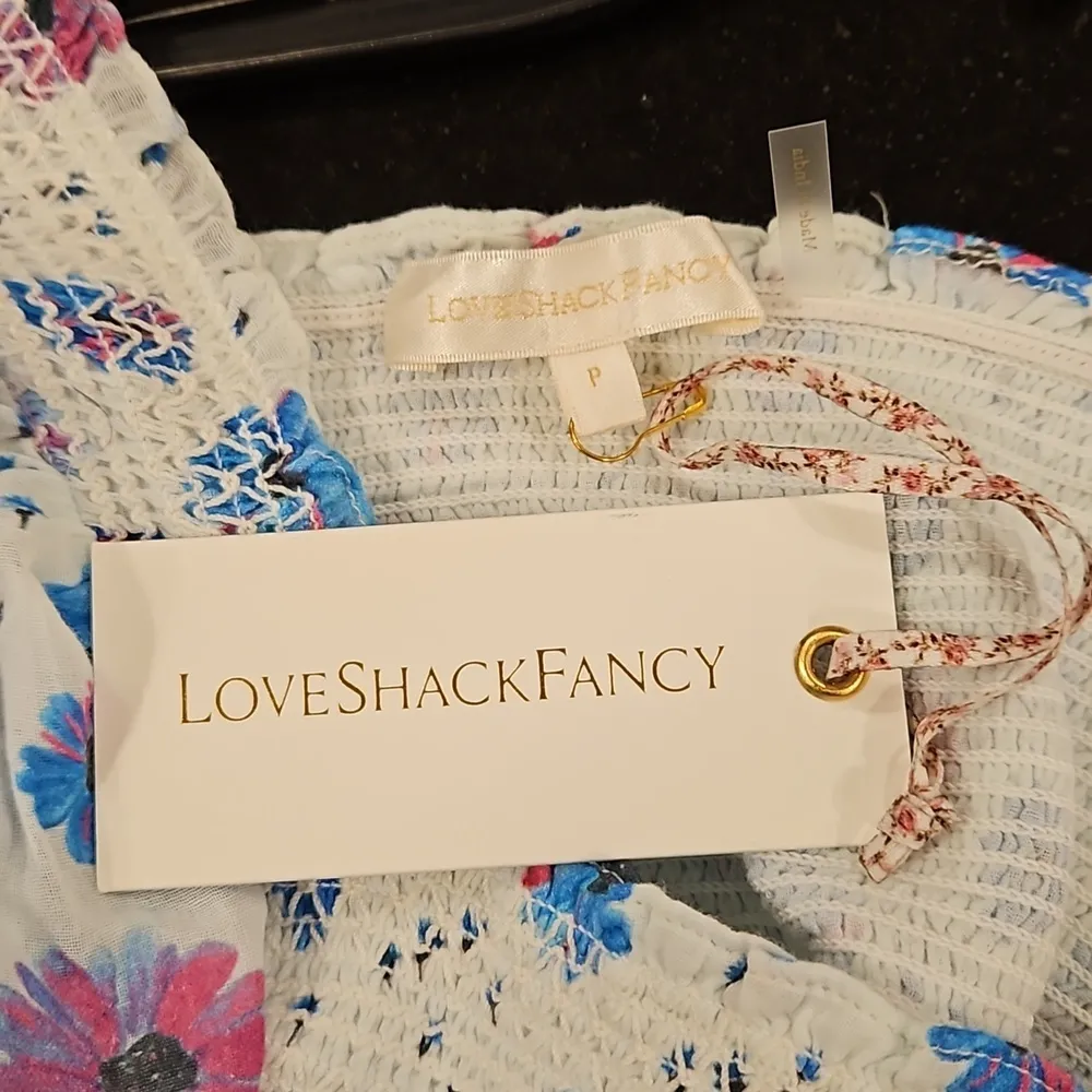 💕LOVESHACKFANCY💕 Miri Midi Dress ~ Deep Cotton Candy 1000% Cotton Size P NWT - Image 14