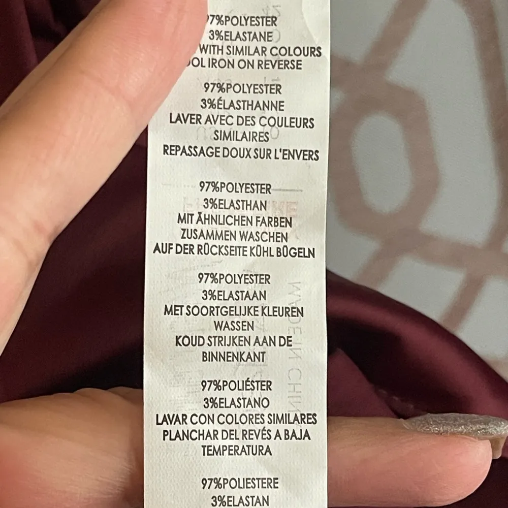 Nasty Gal Deep Red Satin Dress - Image 4