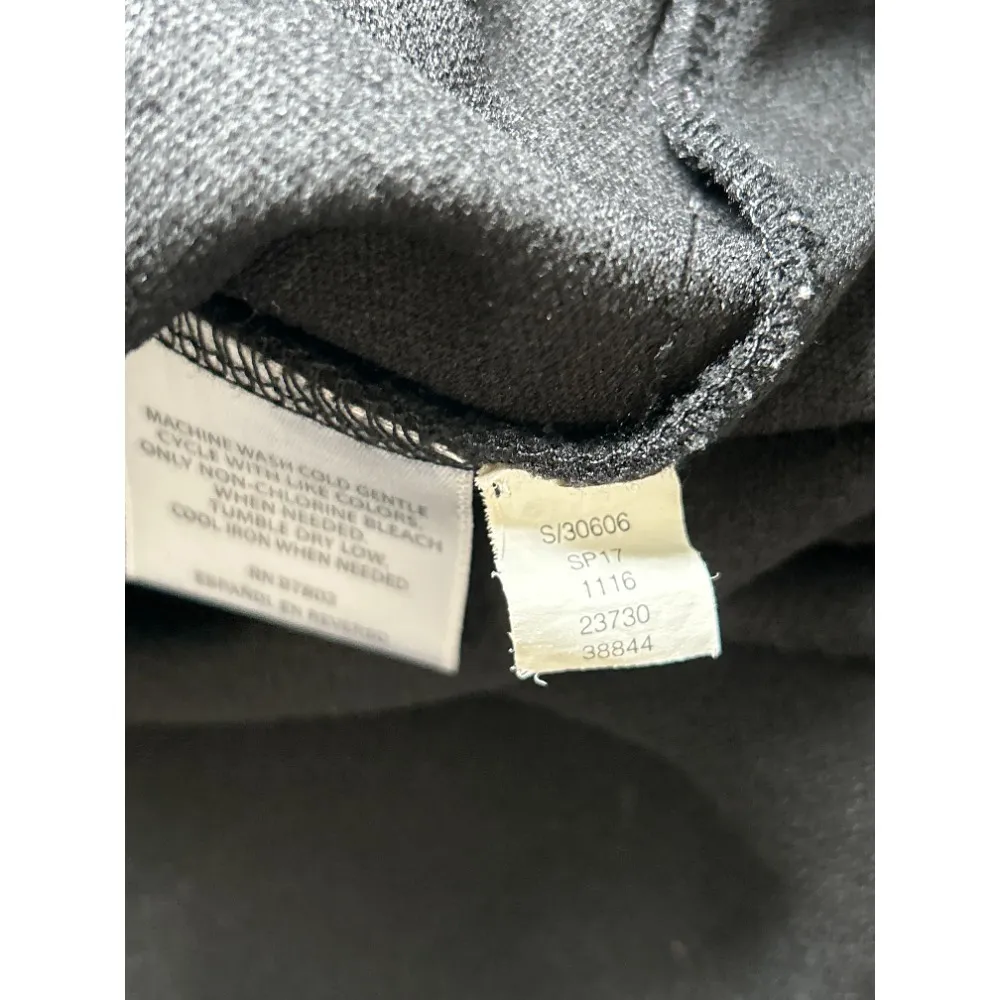 Bar III Black 3/4 Bell‎ Sleeve Blouse Top Size M Stretch Minimalist - Image 5