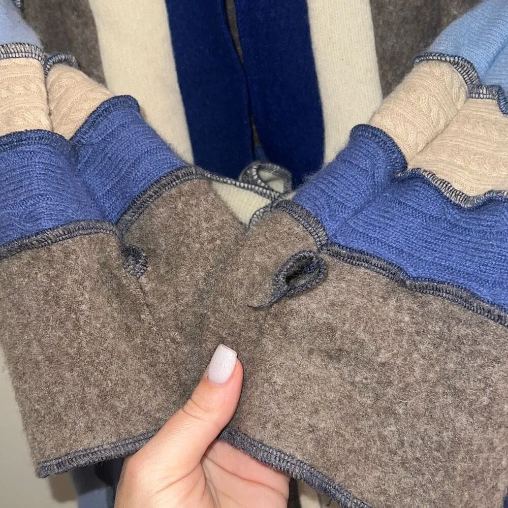 ✨Patchwork Colorblock Long Sz Medium Cardigan Sweater✨ - Image 5