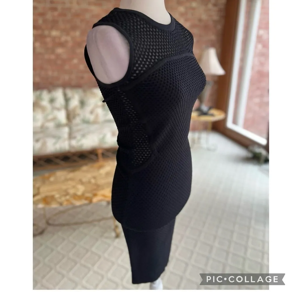 John + Jenn Revolve Nori Dress Black Bodycon Mesh Sleeveless Cocktail Party S - Image 13