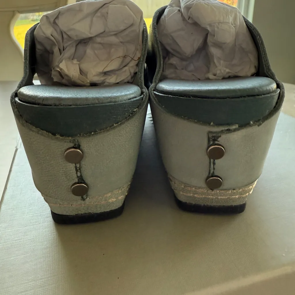 Antelope Tenley Woven wedge Sandals sz 37  6.5 nib - Image 4