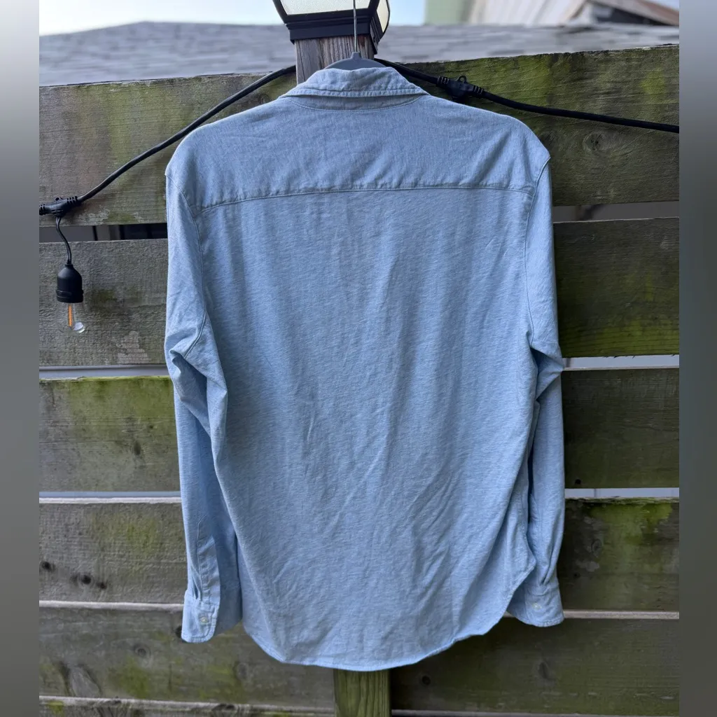 FRANK & EILEEN Eileen Tee Lab Heather Blue Small  $248 Comfy Coastal Grandma - Image 2