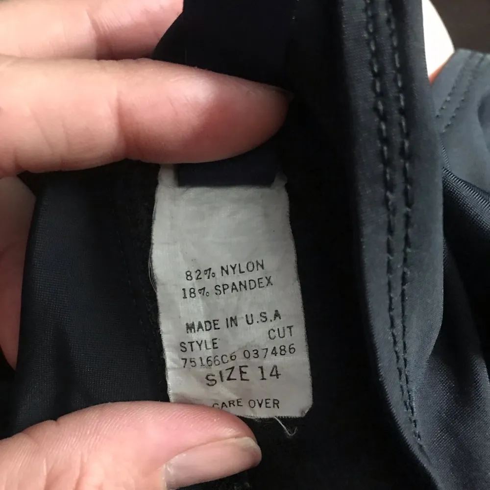 Anne Cole 14 Black High thigh swimsuit - Image 6