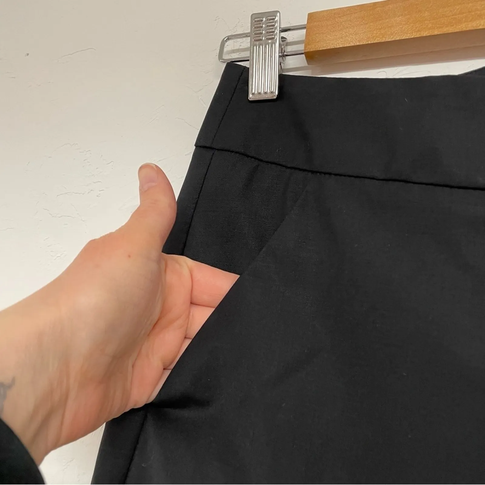 Bebe Black Straight Leg Trouser Dress Pants Womens 0 Career Office Academia - Image 3