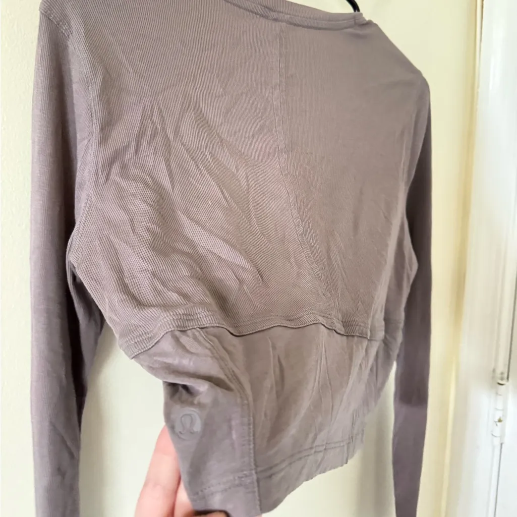 Lululemon Better Best Long Sleeve Crop Top - Image 4