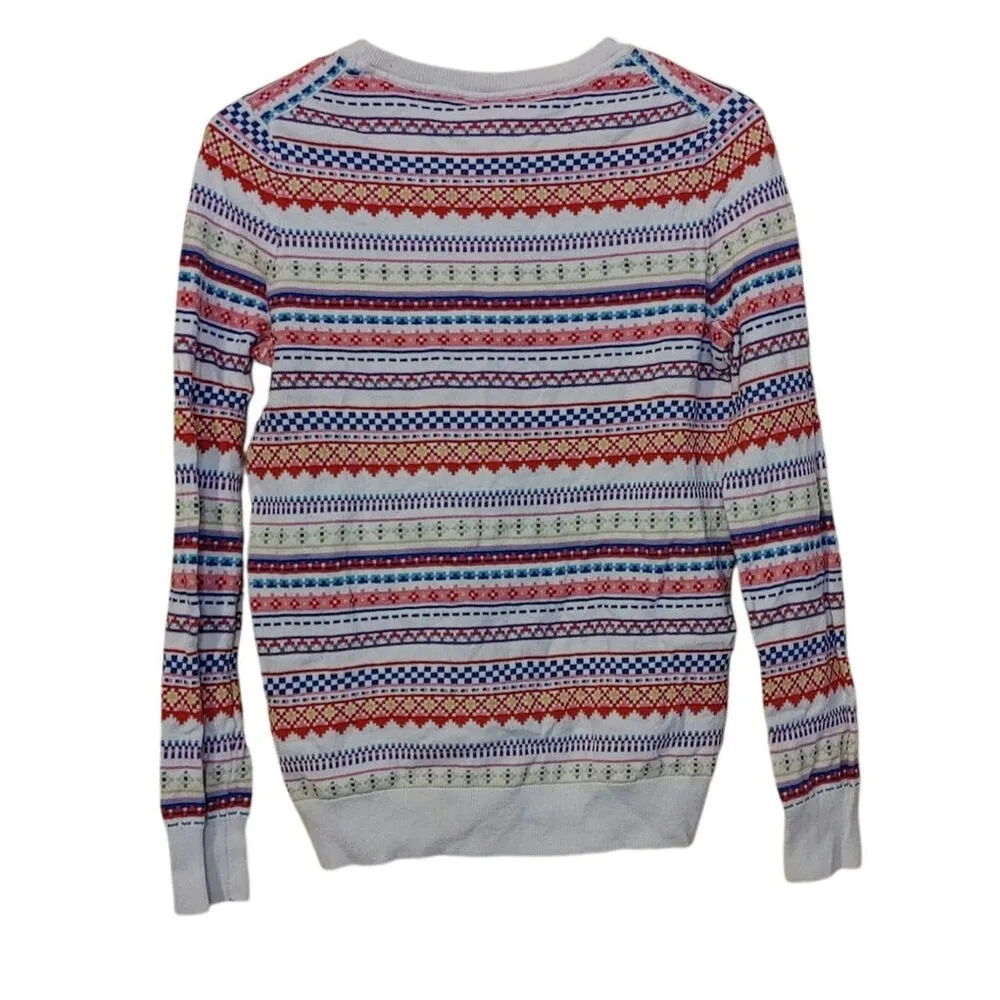 Gap Size Small S Striped Stripes Christmas Winter Sweater Cotton Well Made - Image 2