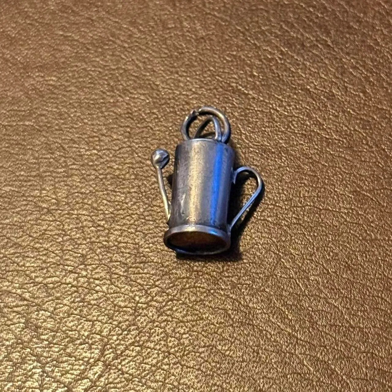 Vintage Sterling Silver Watering Can Pendant/Charm - Image 2