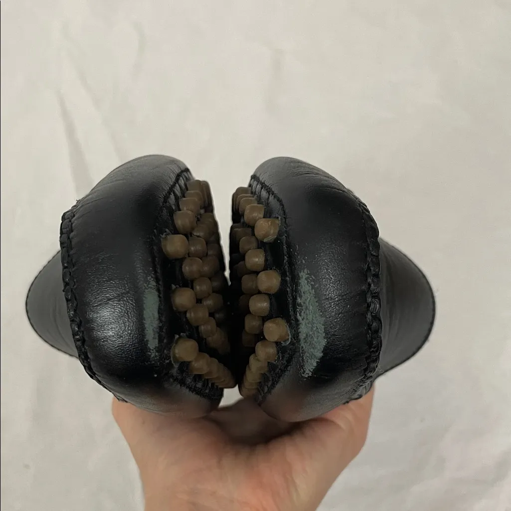 Lands' End Black Leather Women's Loafers Size 8.5 - Image 5