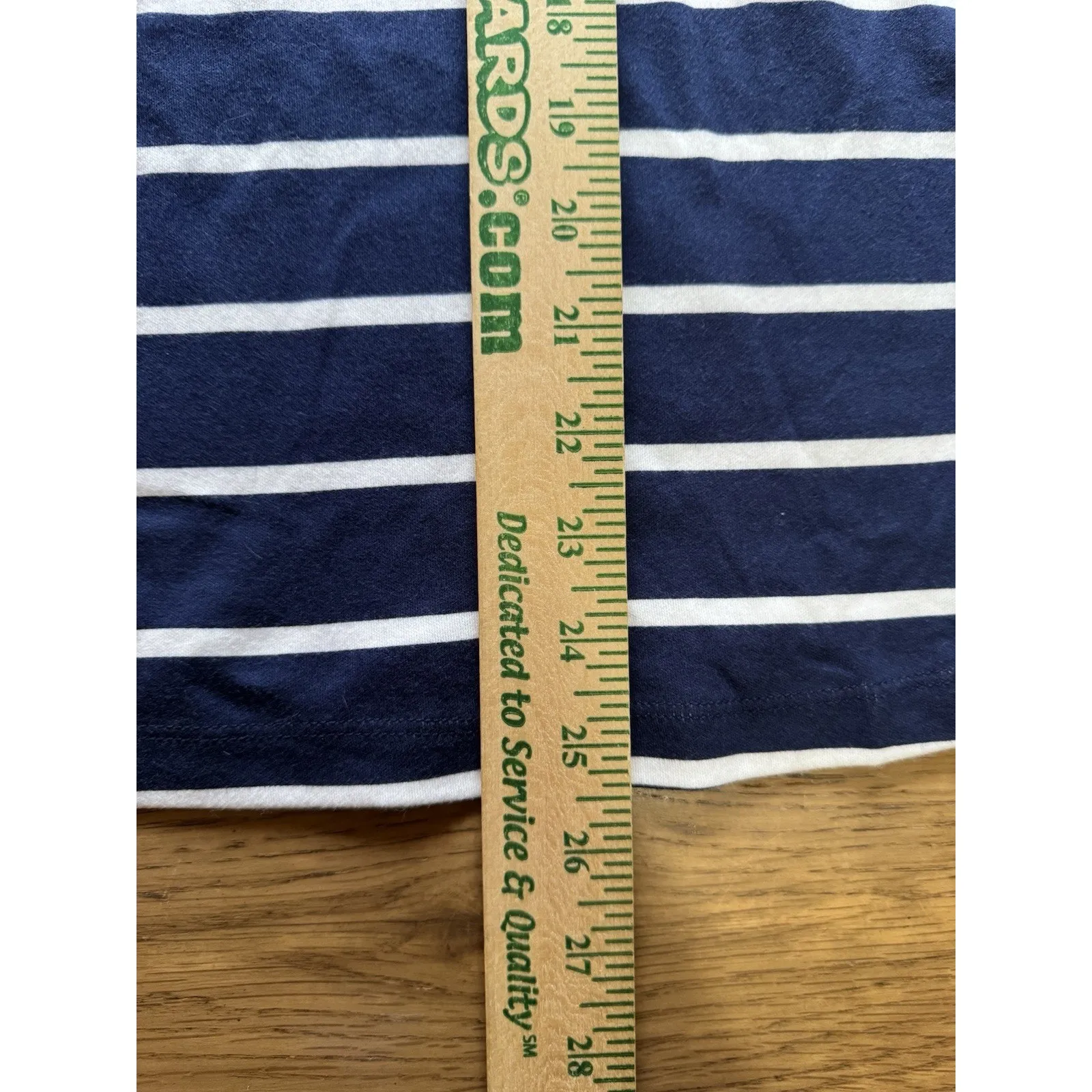 Croft Barrow Women Size Large Striped Blue Shirt Cotton Career Office Casual - Image 4