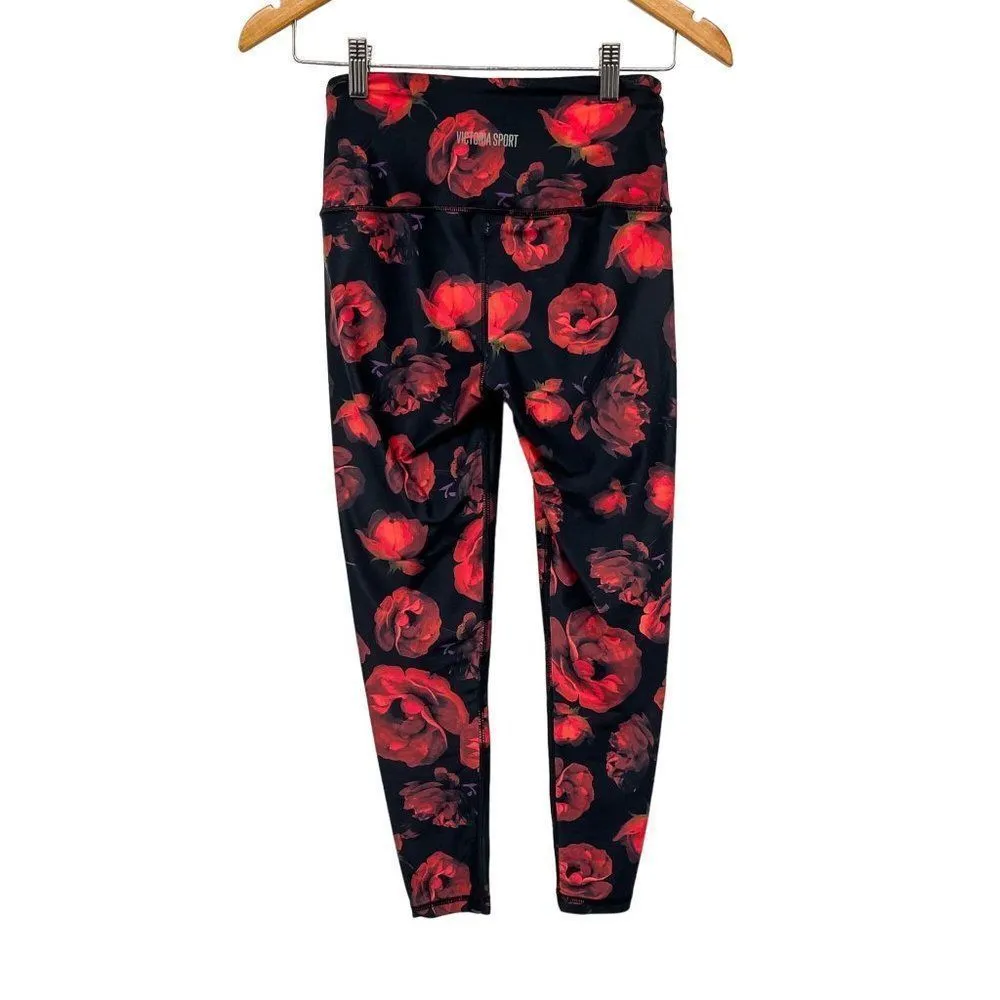 Victoria's Secret Victoria Sport Knockout Rose Print Athletic Ankle Leggings - Image 6