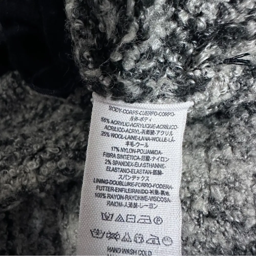 Free People Womens Zebra Yarn Double Breasted‎ blazer Size S - Image 11