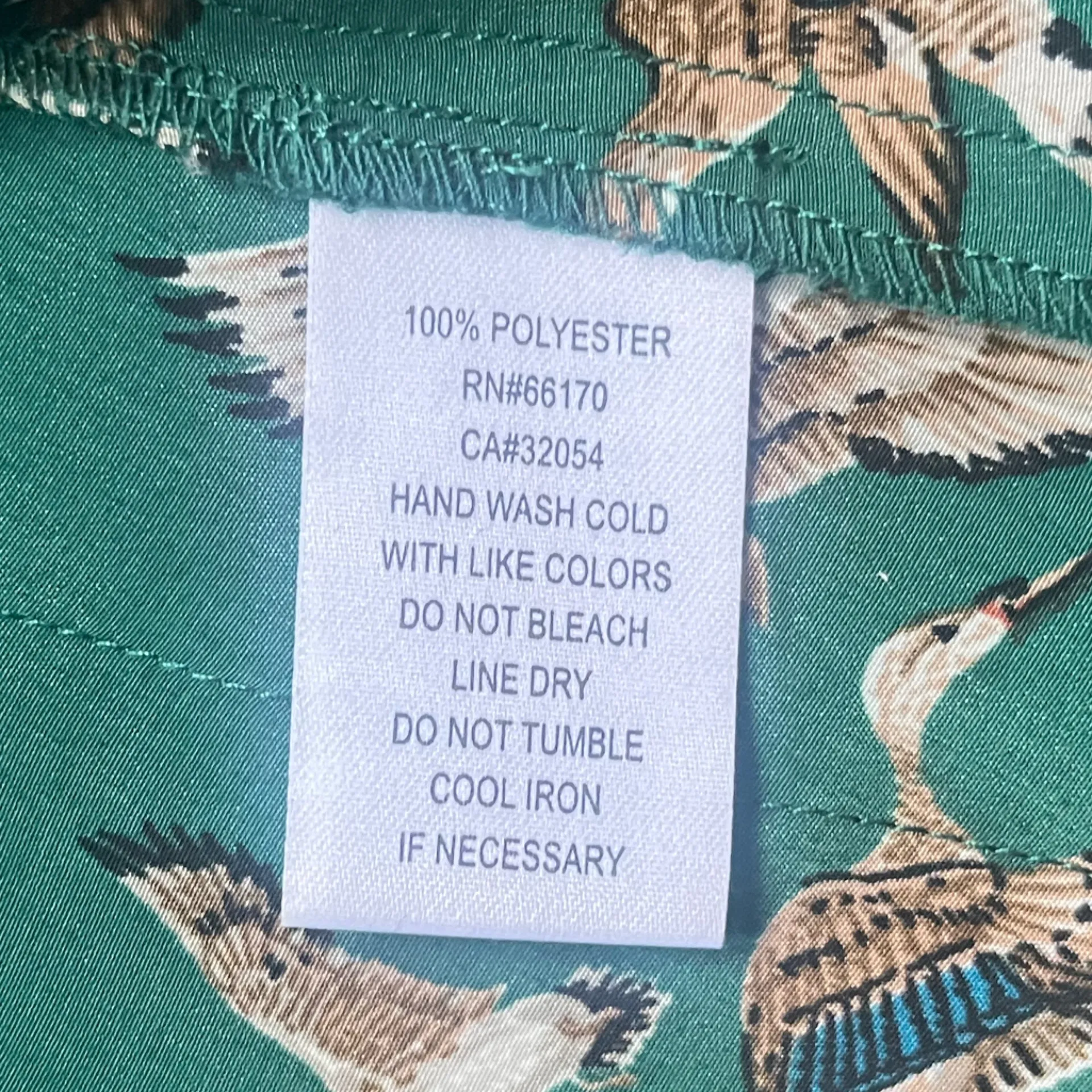 Flat Black by PegLeg NYC Dark Green Duck Print Pockets Mini Skirt Size 8 Indie - Image 5