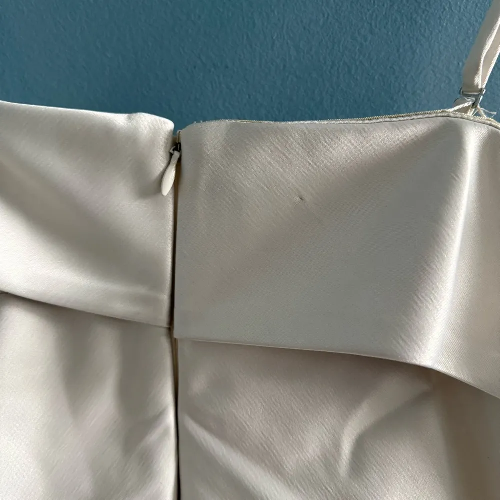 Calvin Klein Tiered Sheath Satin Dress - Image 8