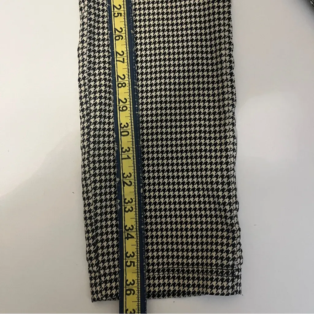 Women's Black and White Houndstooth Pants - Image 10