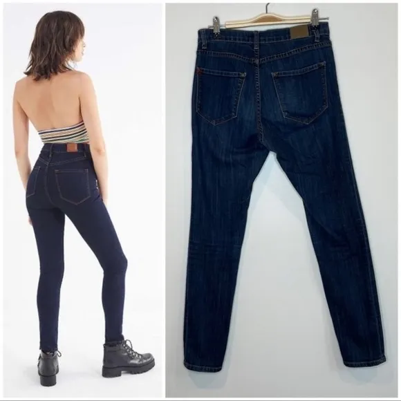 Urban Outfitters BDG Size 26 x 29 High Rise Twig Ankle Jeans Skinny Grunge - Image 3