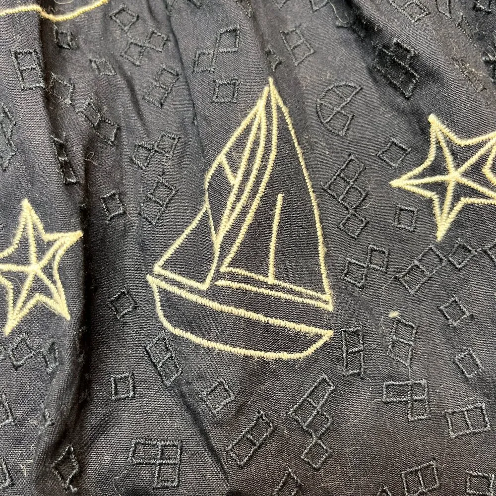 Anthropologie "Star Chart Skirt" Sailboat Nautical SZ M L Beach Vacation Preppy - Image 5