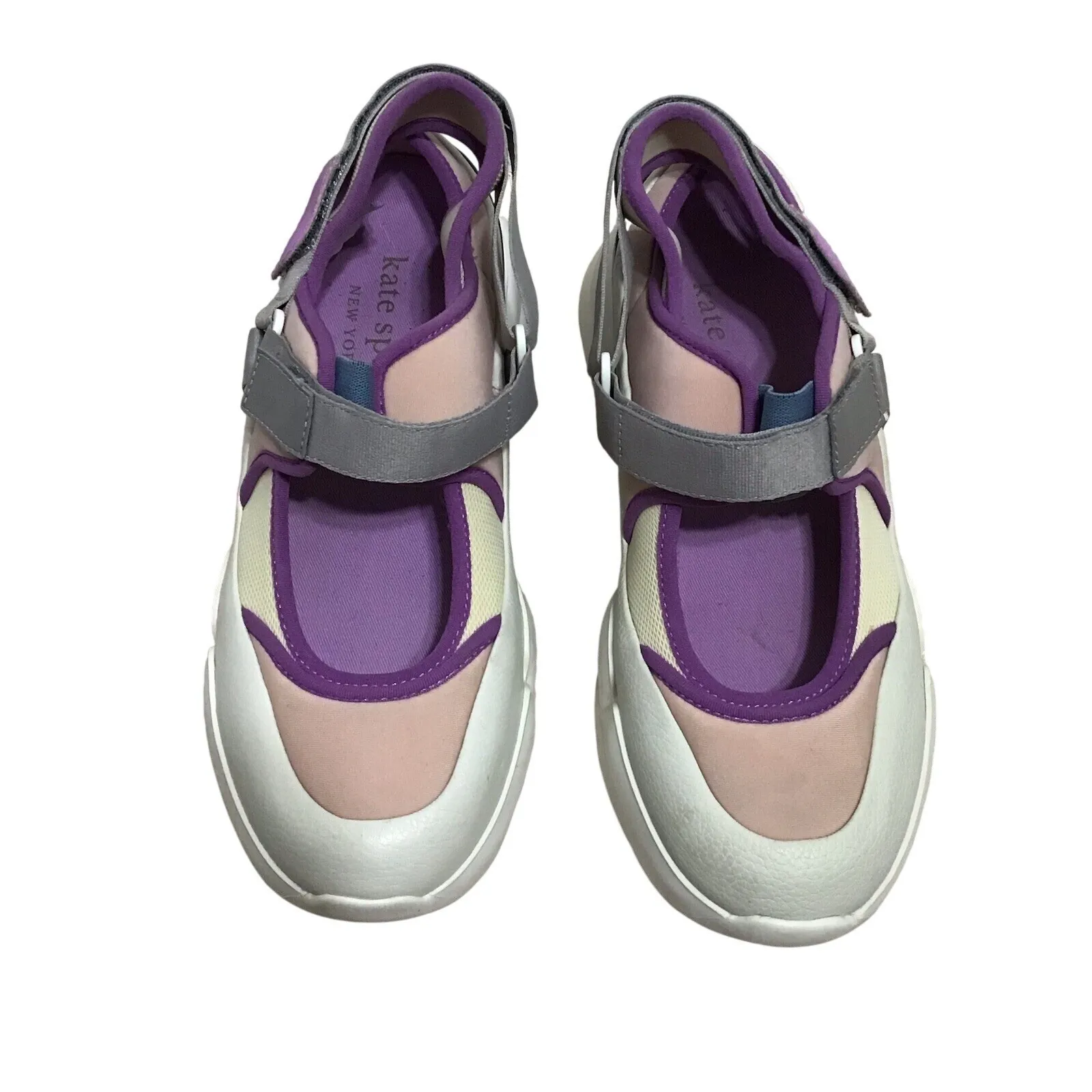Kate Spade Cloud Cutout Womens Sneakers 7.5 Multicolor Purple Strap Designer Y2K - Image 5