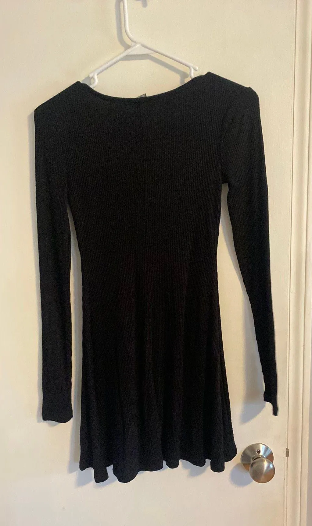 Black Sweater Mini Dress - Image 5