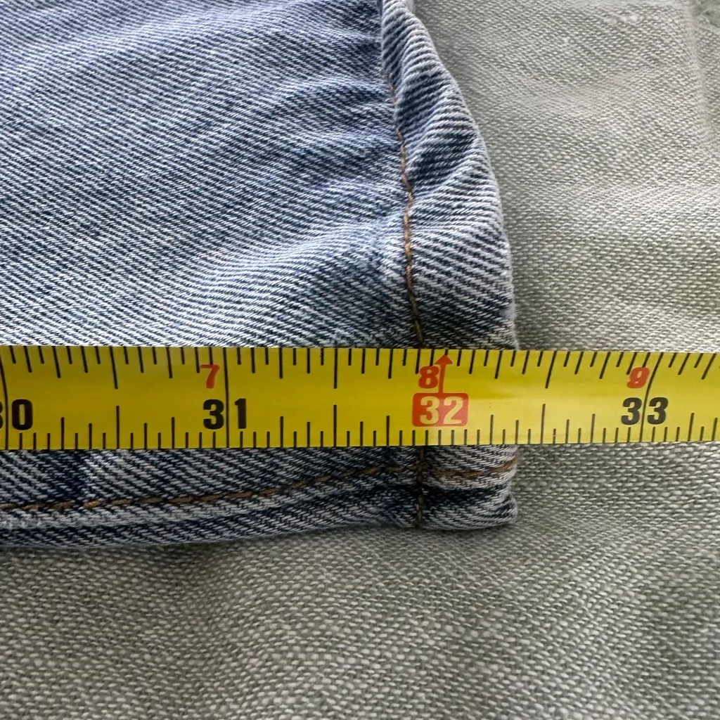 LIONESS Revolve  Straight Leg Split Hem Jeans Size S - Image 7